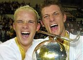 Am 9.3.2002 holte die Deutsche Herren-Nationalmannschaft zum erstenmal in der Hockeygeschichte den WM-Titel (Fotos zu erhalten von Dieter Reinhardt, info@direvi.de)